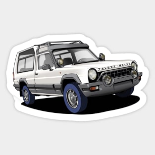 White Matra Rancho Sticker